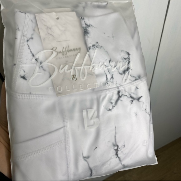 NWT BuffBunny High Rise Limitless Leggings small - White Marble - Picture 8 of 9